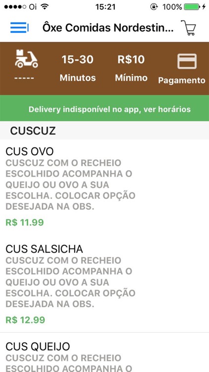 Ôxe Comidas Nordestinas