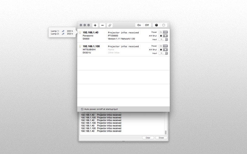 Screenshot #2 pour ProjectorManager