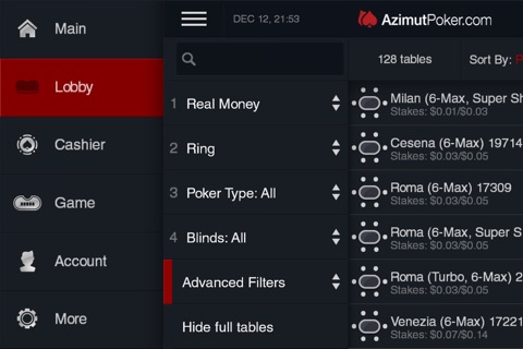 AzimutPoker screenshot 3