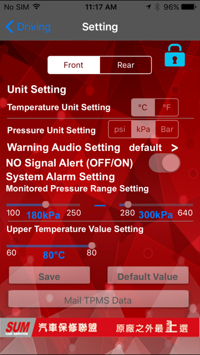 Screenshot #2 pour SUM BLE TPMS