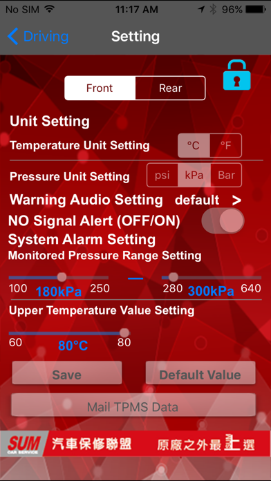 SUM BLE TPMS screenshot 2