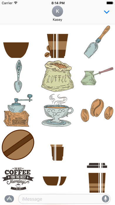 Screenshot #1 pour Autocollants de café