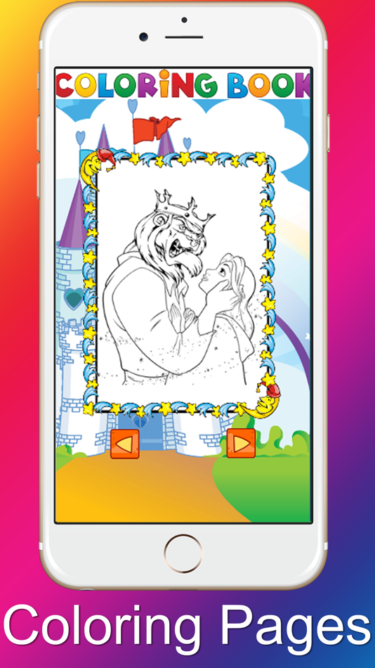 Princess Coloring Pages Beauty and the Beast - 1.0 - (iOS)