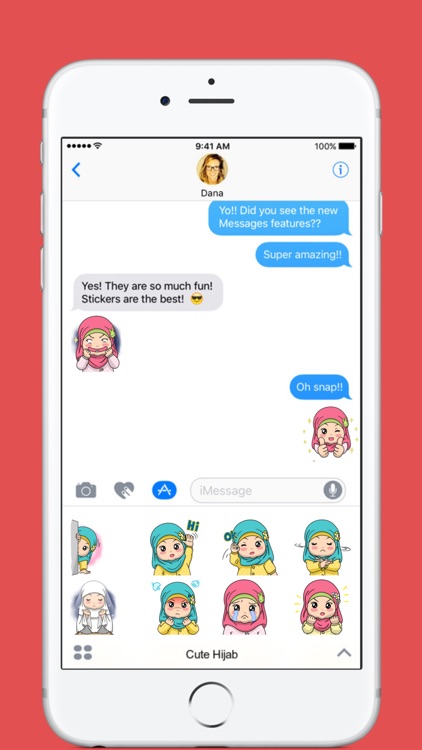 Cute Hijab stickers by EdSants