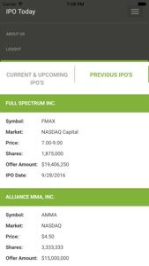 IPO Today screenshot #4 for iPhone