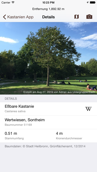 Screenshot #1 pour Kastanien App