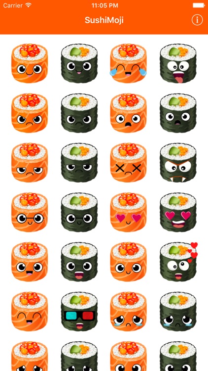 SushiMoji - Yummy Sushi Emoji Keyboard & Stickers