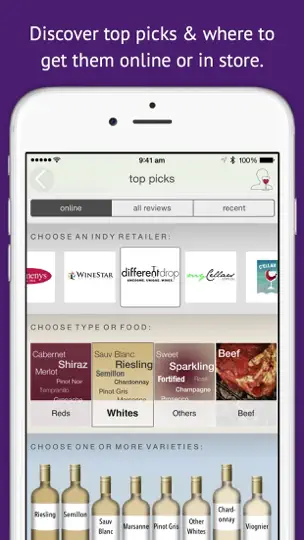 Capture d'écran de Wineosphere Wine Reviews For Australia & NZ sur iPhone 4