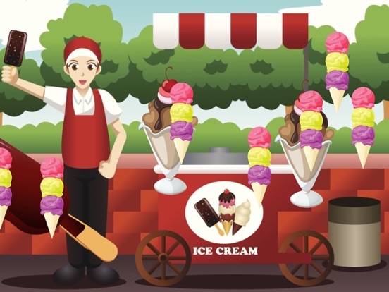 Ice Cream game for Toddlers and Kids : discover the ice creams world ! FREE game iPad screenshot