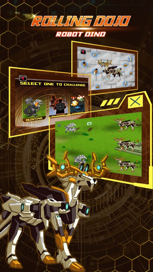 #4. Rolling Dojo: Robot Dinosaur& Mythical Animals - Trivia & Funny Puzzle & Dragon Game (iOS) 由: 震宇 张