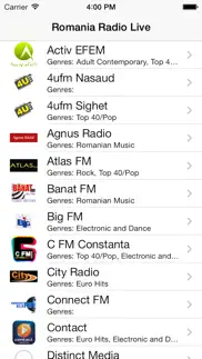 romania radio live player (romanian / român) iphone screenshot 1