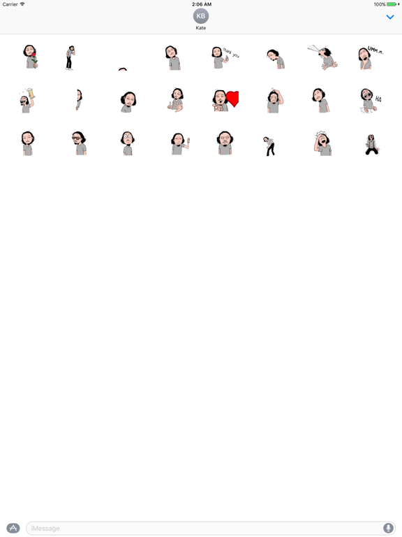 Rough man stickers - emoji- emoticons for iMessage