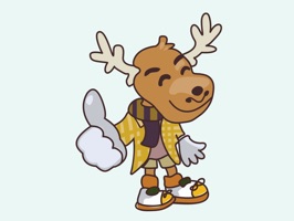 The coolest Moose in town loves to collect shoes