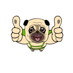 The Cute Pug Animated for iMessage