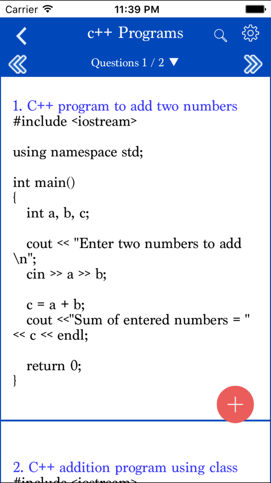 #2. C++ programs (iOS) Podle: RAVINDHIRAN SUMITHRA