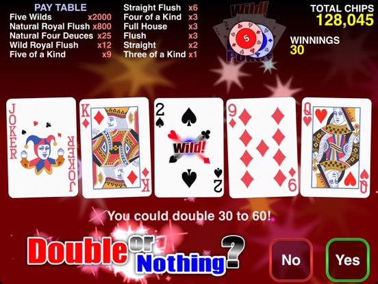 Wild Dream Poker - Deuces Wild iPad screenshot