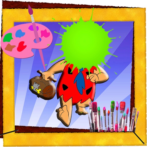 Paint For Kids Game The Flintstones Version iOS App