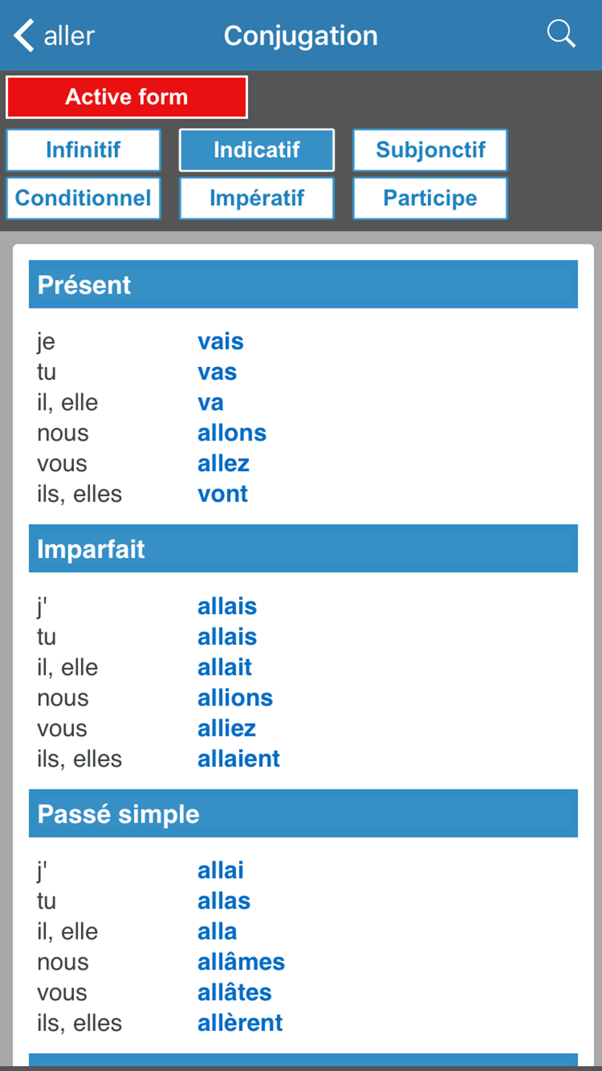English / French dictionary