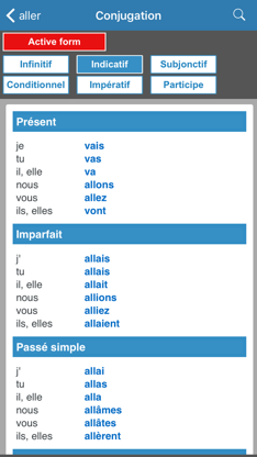 English / French dictionary screenshot 5