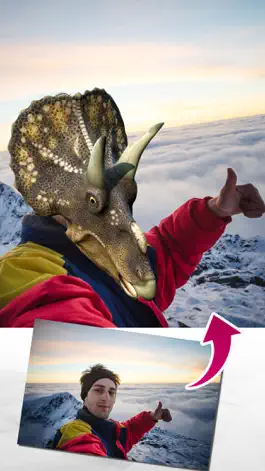 Game screenshot Dinoface - dinosaur photo booth mod apk