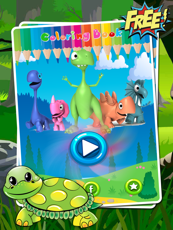 Screenshot #6 pour Animaux Dino Coloring Book - Education Peinture Pour tout-petits enfants et les enfants d'âge préscolaire maternelle Apprendre jeu