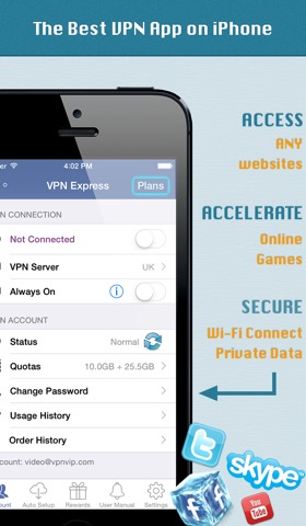 VPN Express - Free Mobile VPNのおすすめ画像1