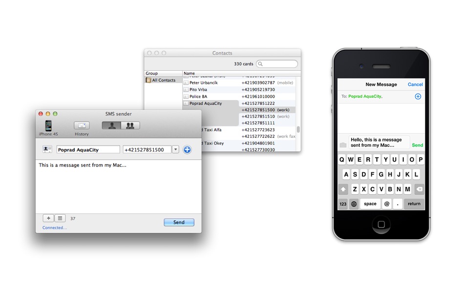 SMS sender (macOS) 由: MacMedia SMS sender (macOS) 由: MacMedia
