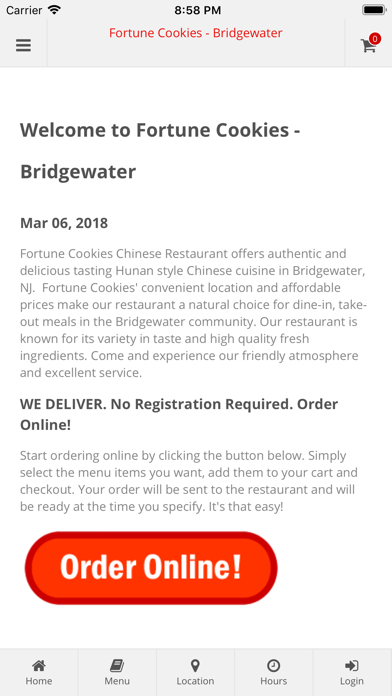 How to cancel & delete Fortune Cookies Bridgewater from iphone & ipad 1