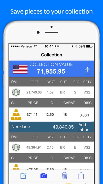 DiamPrice - Diamonds and Metals Pricing Calculator screenshot-3