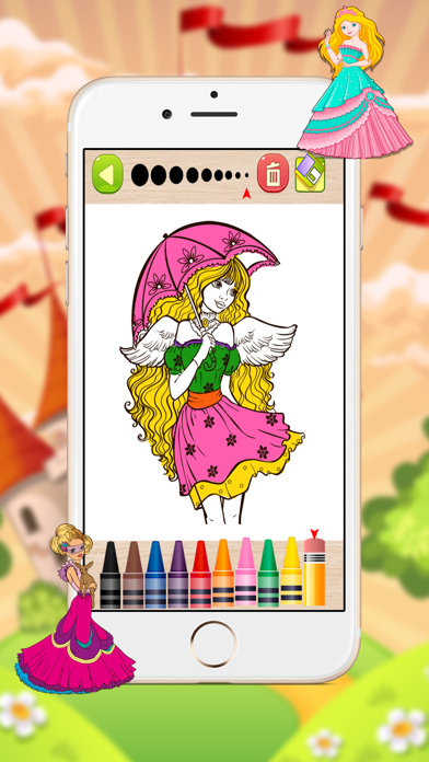 How to cancel & delete Princess fairy coloring sheets pages from iphone & ipad 3