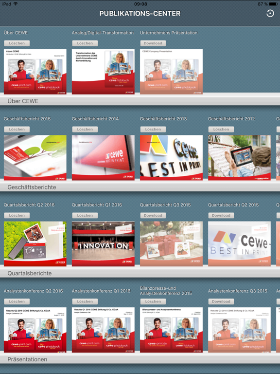 Screenshot #4 pour cewe investor relations