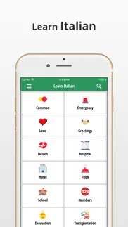 learn italian language app iphone screenshot 1