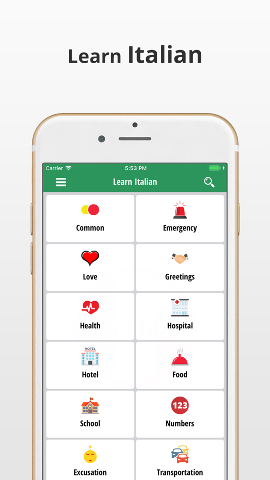 Learn Italian Language App - 1.1 - (iOS)