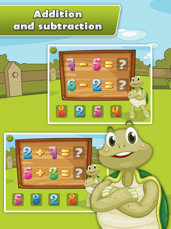 Screenshot #5 pour Tortue mathématiques pour enfants - les enfants apprennent nombres, addition et soustraction