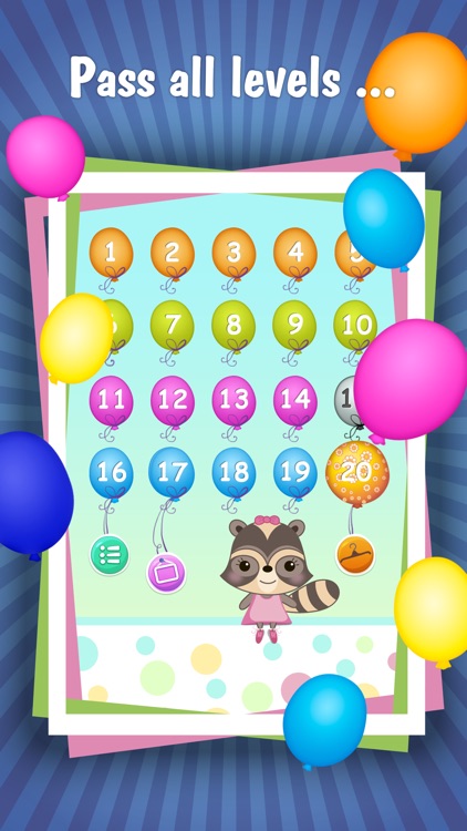 Candy Raccoon: Pop Balloons