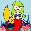 Mermaid Swim Jump Avoid Obstacles Fun Game for Kids