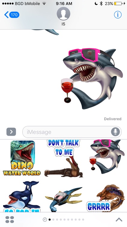 Dino Water World Stickers