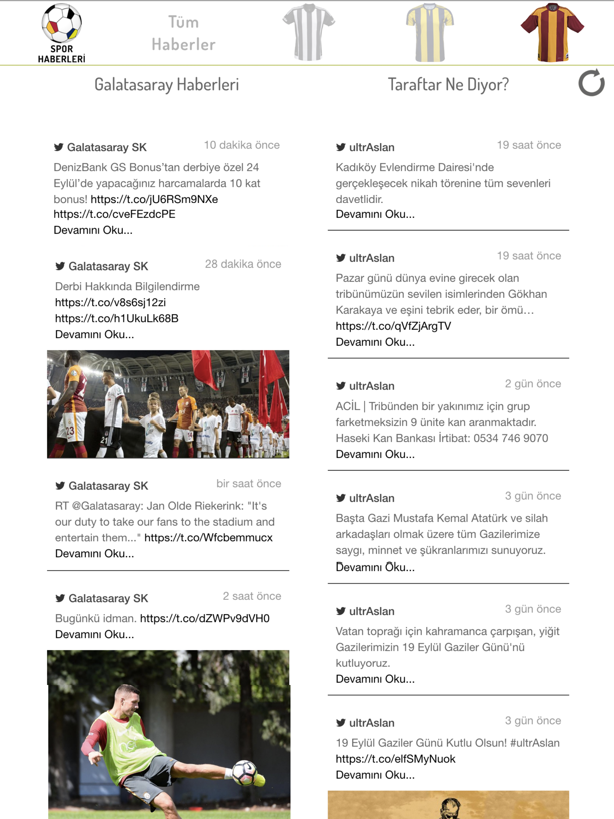 Spor Haberleri - Üç Büyükler ile ilgili haberler screenshot 8
