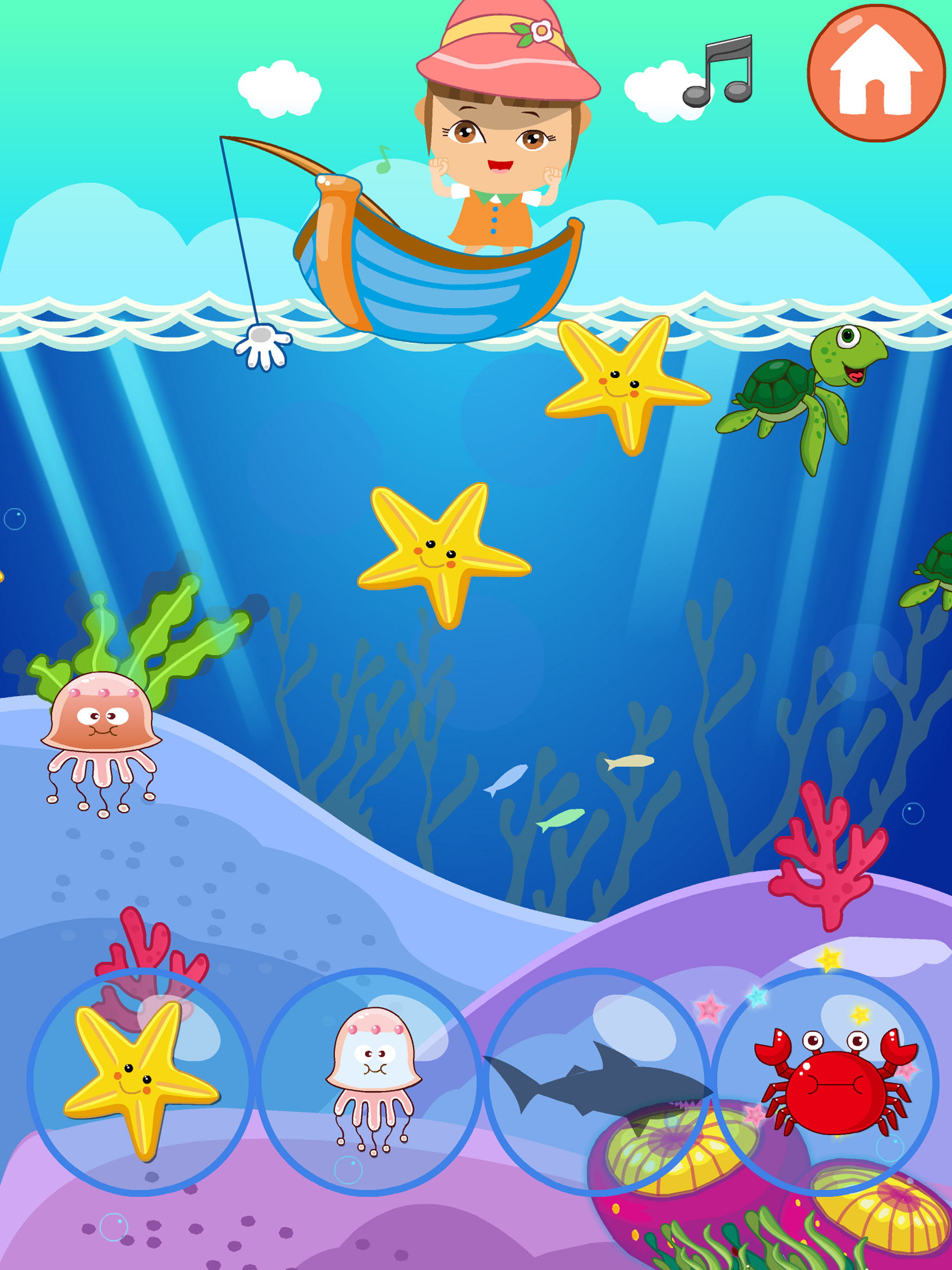 Amy Fishing Game free For Kids and toddlers