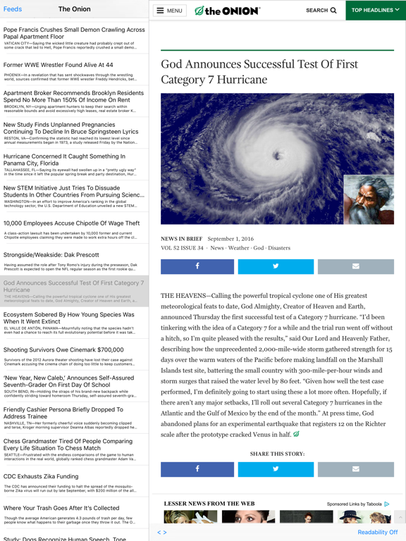 Funny News iPad screenshot 3 - Entertainment app