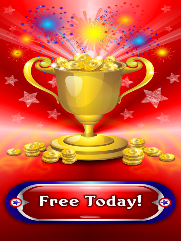 Red White and Blue Slots - Free Play Slot Machine iPad screenshot 5 - Games app