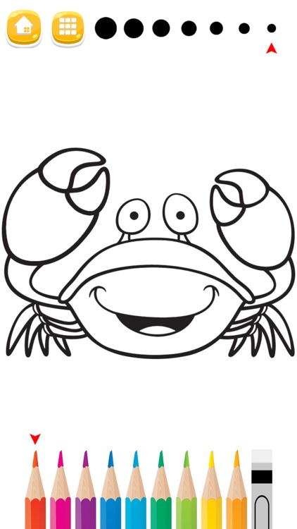 Sea Animals Coloring Pages for Preschool and Kindergarten HD Free screenshot-4
