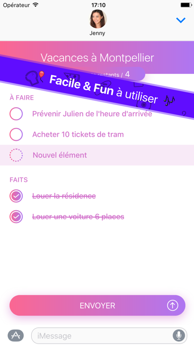 Screenshot #3 pour Do With Me - Listes de tâches avec vos amis