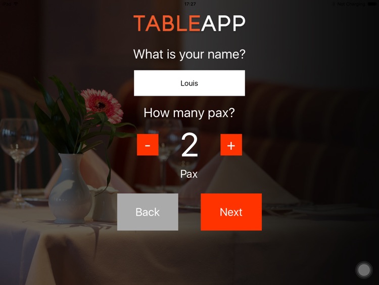 TABLEAPP Waiting List