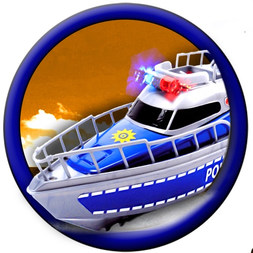 Chase Criminal On Police Boat Fast icon