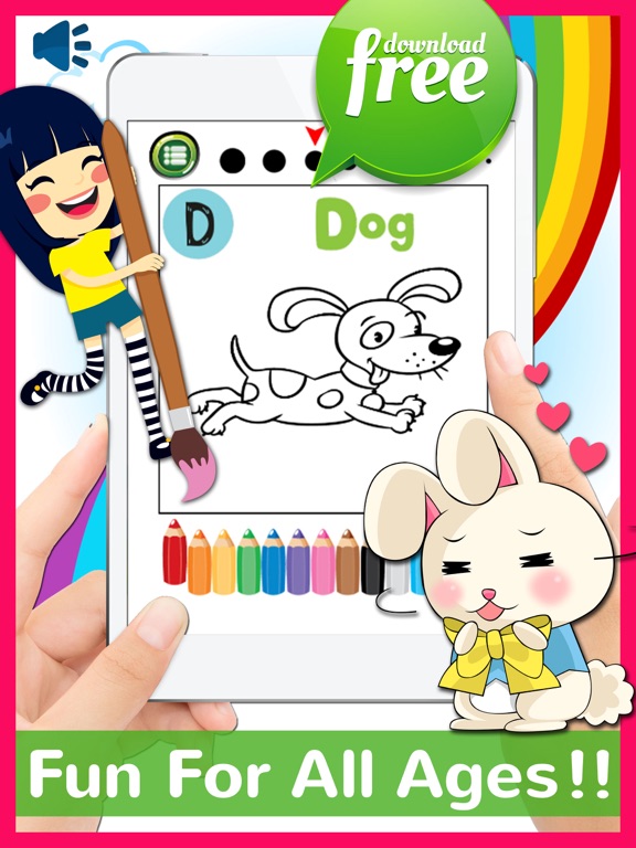 Screenshot #6 pour Animals ABC Coloring Book Free For Toddlers & Kids