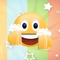 Get your 15 funny animated Beer and Wine Stickers for iMessage on iOS 10, Facebook and Messenger sharing