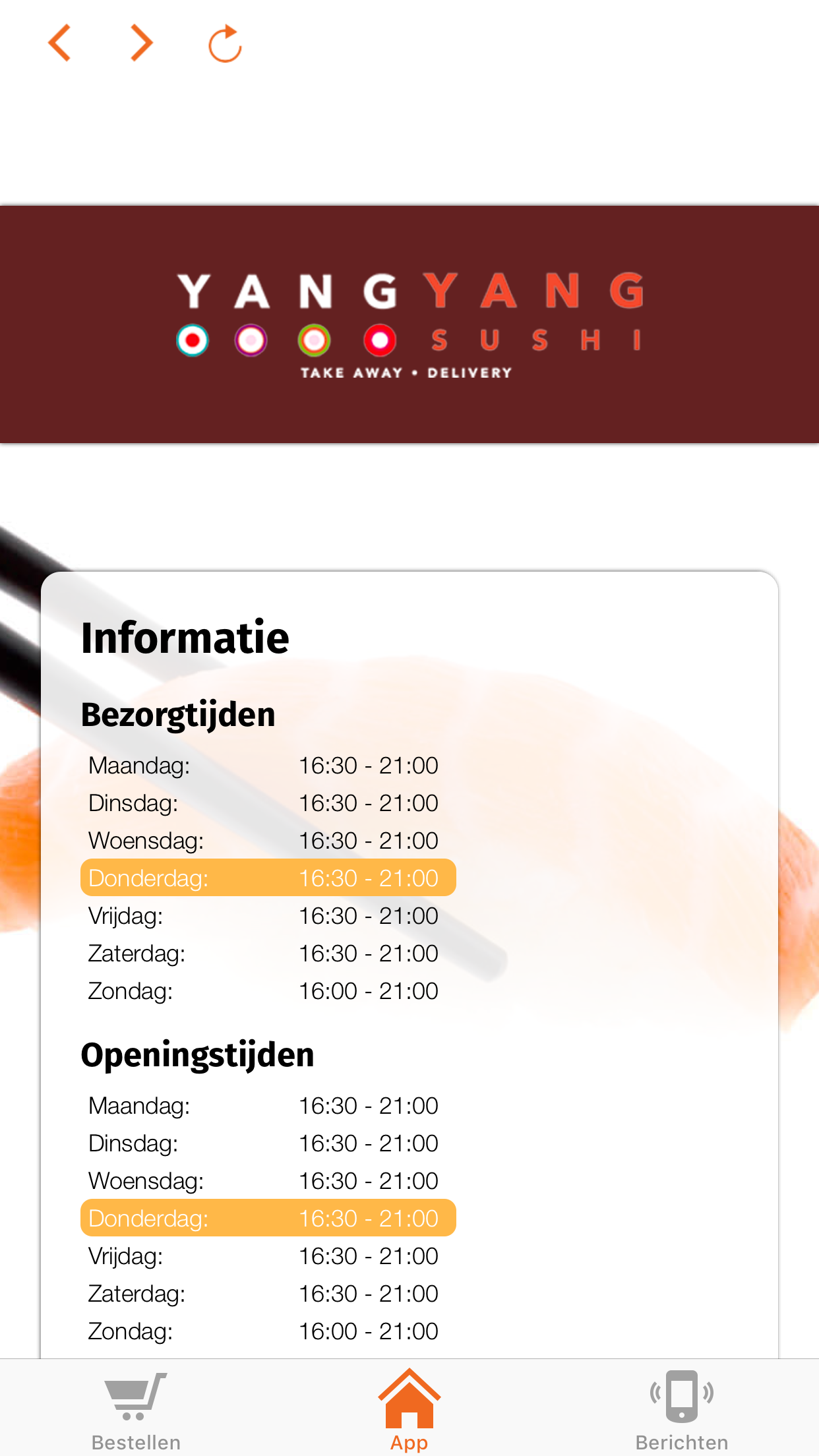 Yang Yang Sushi Delivery screenshot 3