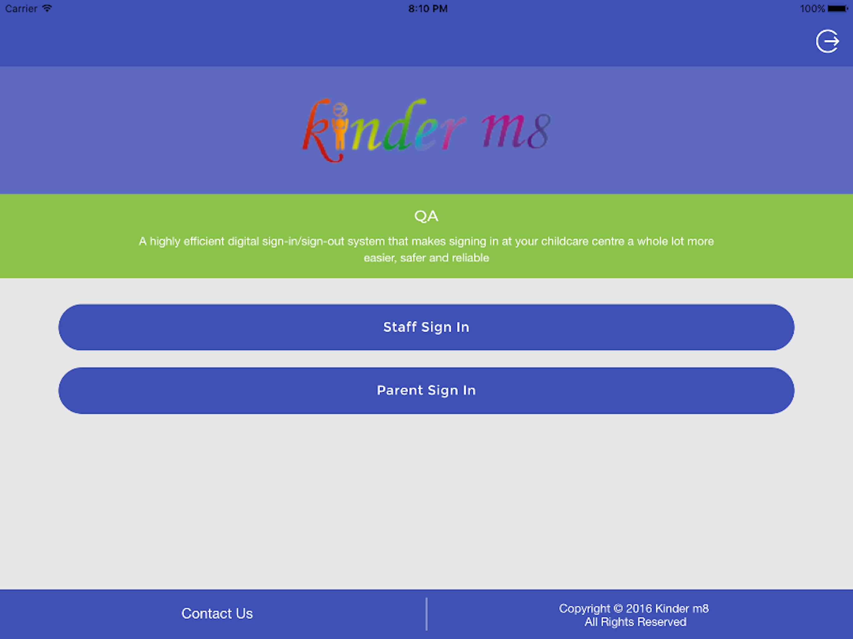 Kinderm8 Kiosk