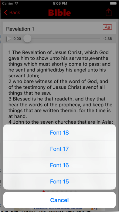 American Standard Version Bible (Audio) iPhone screenshot 5 - Book app